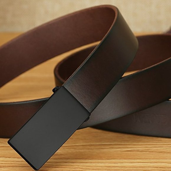 Men's belt cowhide belt men's all-match